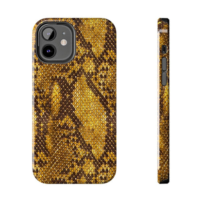 Golden Viper Scales Tough iPhone Cases