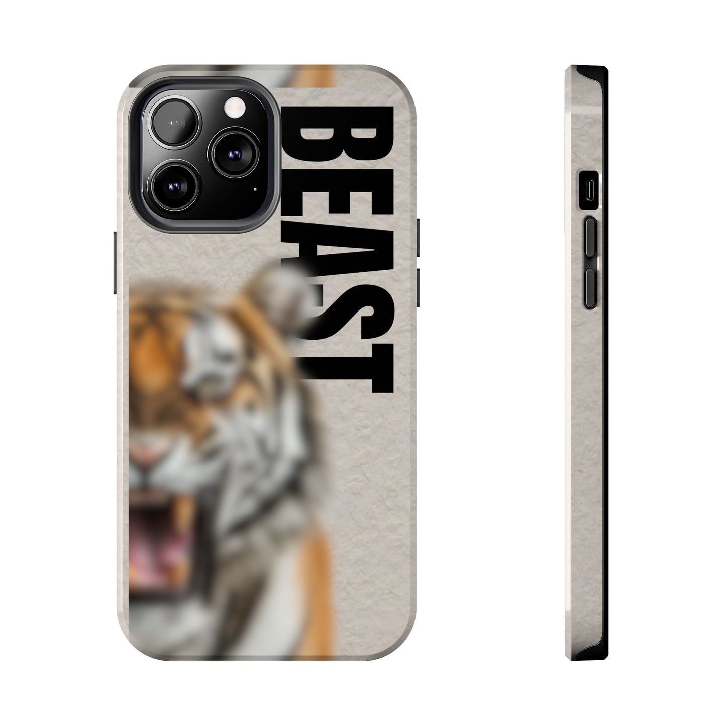 Beast Tough Phone Case - Fierce Tiger Design for Animal Lovers