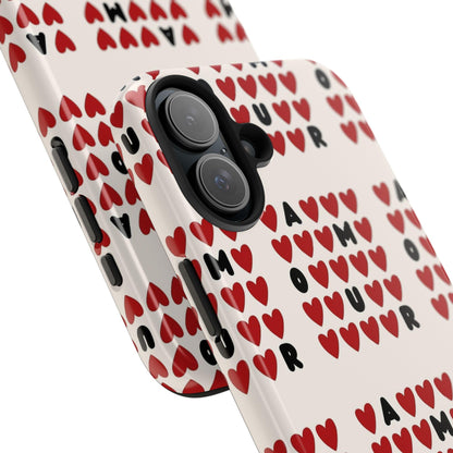 AMOUR Valentines iPhone Cases