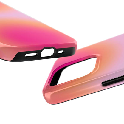 Sunset Glow Tough iPhone Cases with dual layer protection