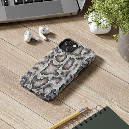 Crawler in Grey Mosaic Tough iPhone Cases