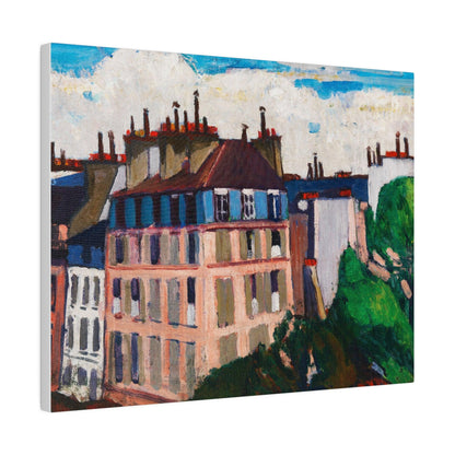 Rooftops, Paris (1909-1912) painting in high resolution by Henry Lyman Sayen - Matte Canvas, Stretched, 0.75"