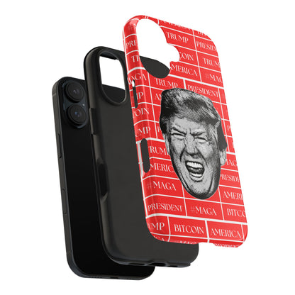 Bold Donald Trump Tough Phone Case - #MAGA & Bitcoin Design