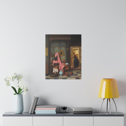 Opportunity Makes a Thief by Charles Joseph Grips on a Matte Canvas Stretched 0.75