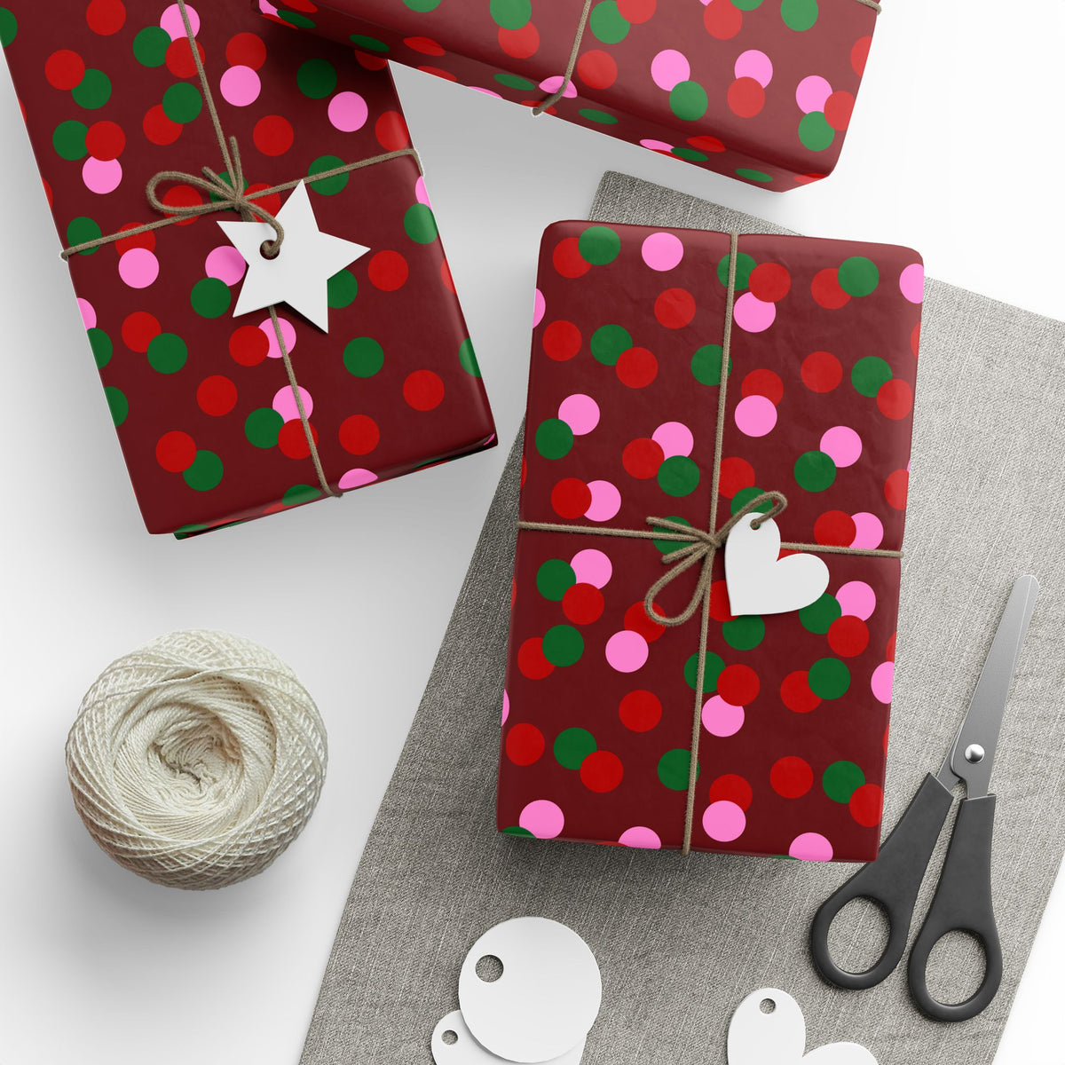 Holiday Confetti Wrapping Paper Roll