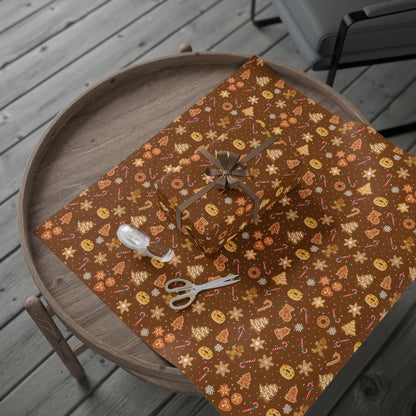 The Cookie Wonderland Brown Wrapping Paper Roll
