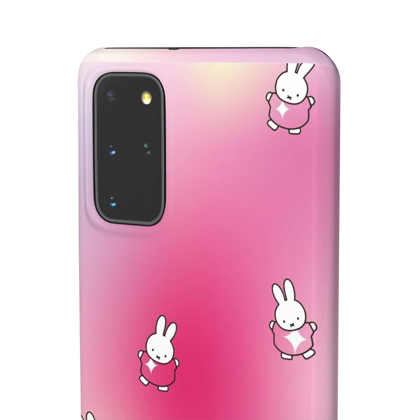 The Bunny Aura Pink Snap Cases