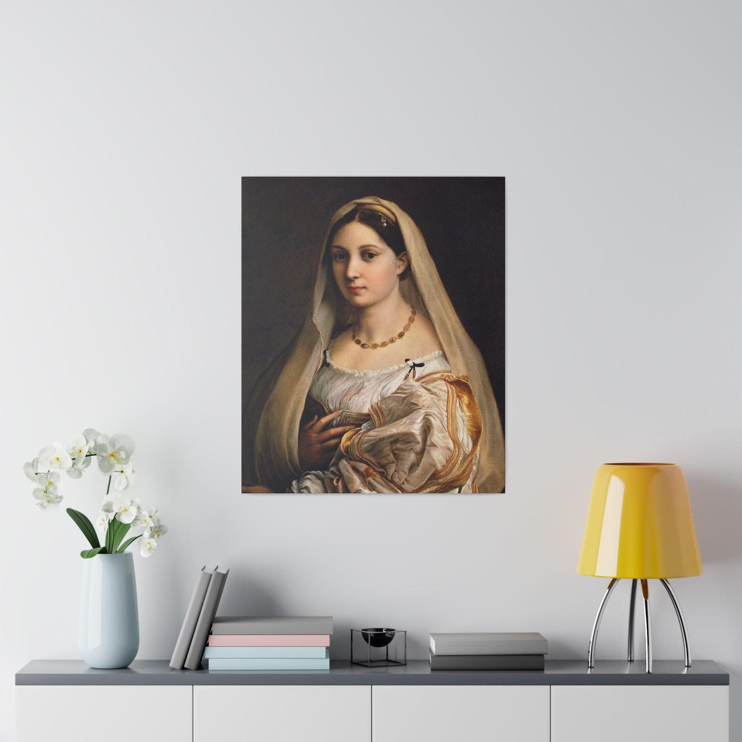 Raphael's Woman with a veil (La Donna Velata) (1516) - Matte Canvas, Stretched, 0.75"