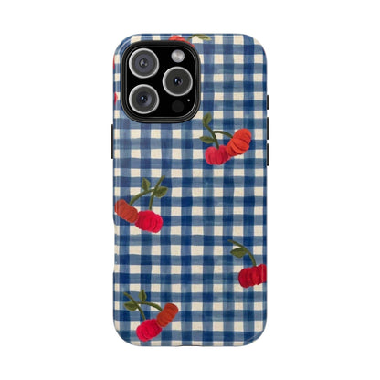 Charming Gingham Tough iPhone Cases