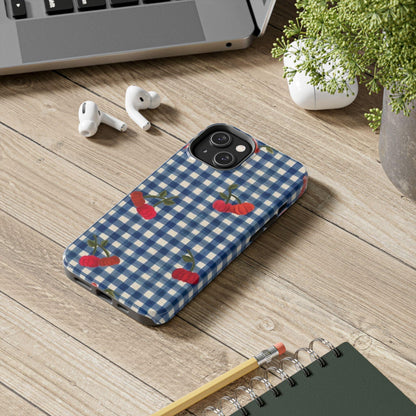 Charming Gingham Tough iPhone Cases