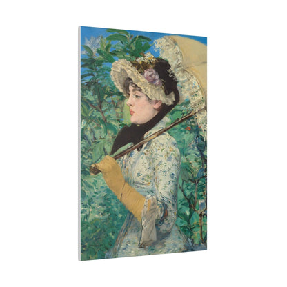 Jeanne Spring (1881) painting in high resolution by Edouard Manet - Matte Canvas, Stretched, 0.75"