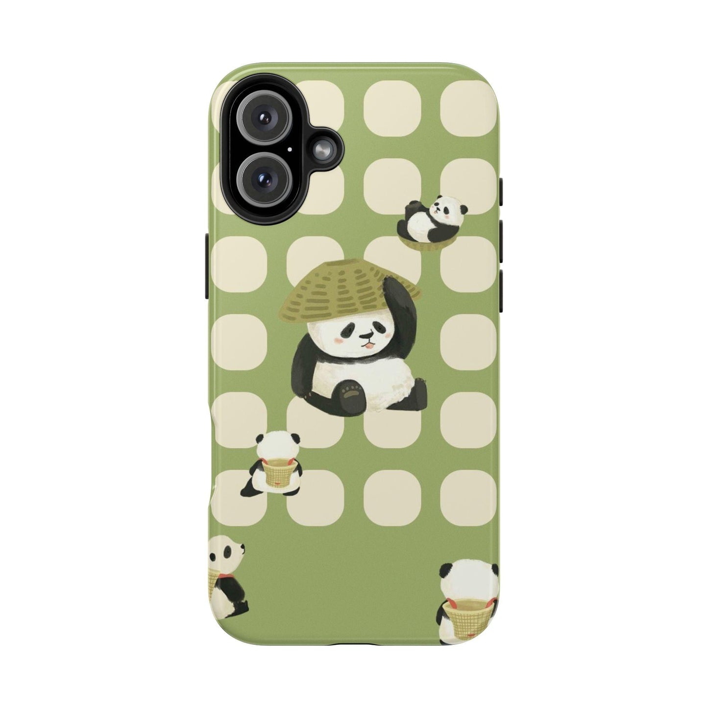 Bamboo Basket Pandas iPhone Cases