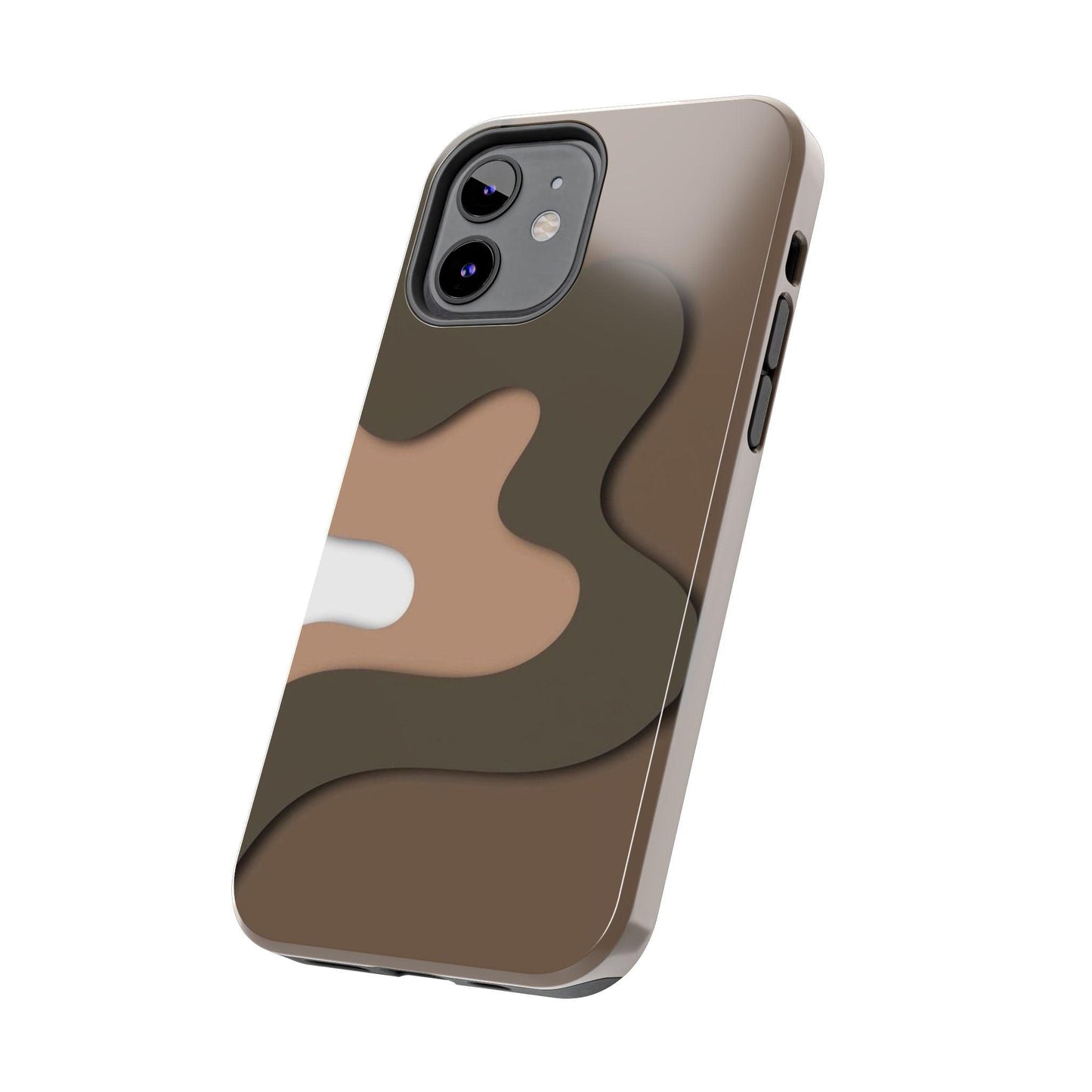 Brown Town Flows Tough iPhone Cases