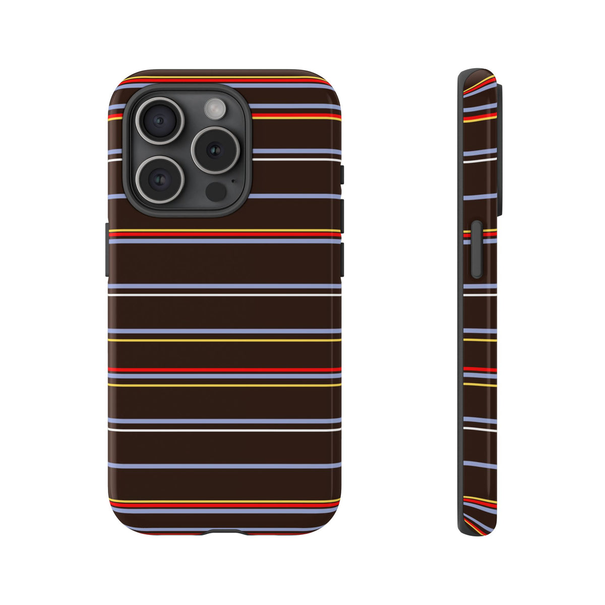Chocolate Citylines Striped Phone Case