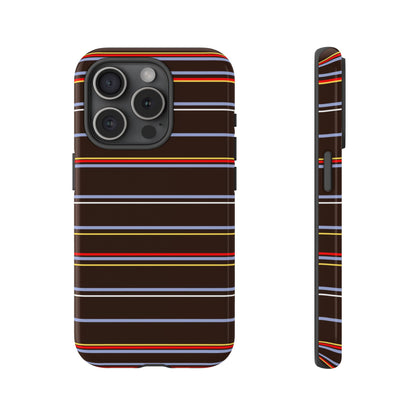 Chocolate Citylines Striped Phone Case