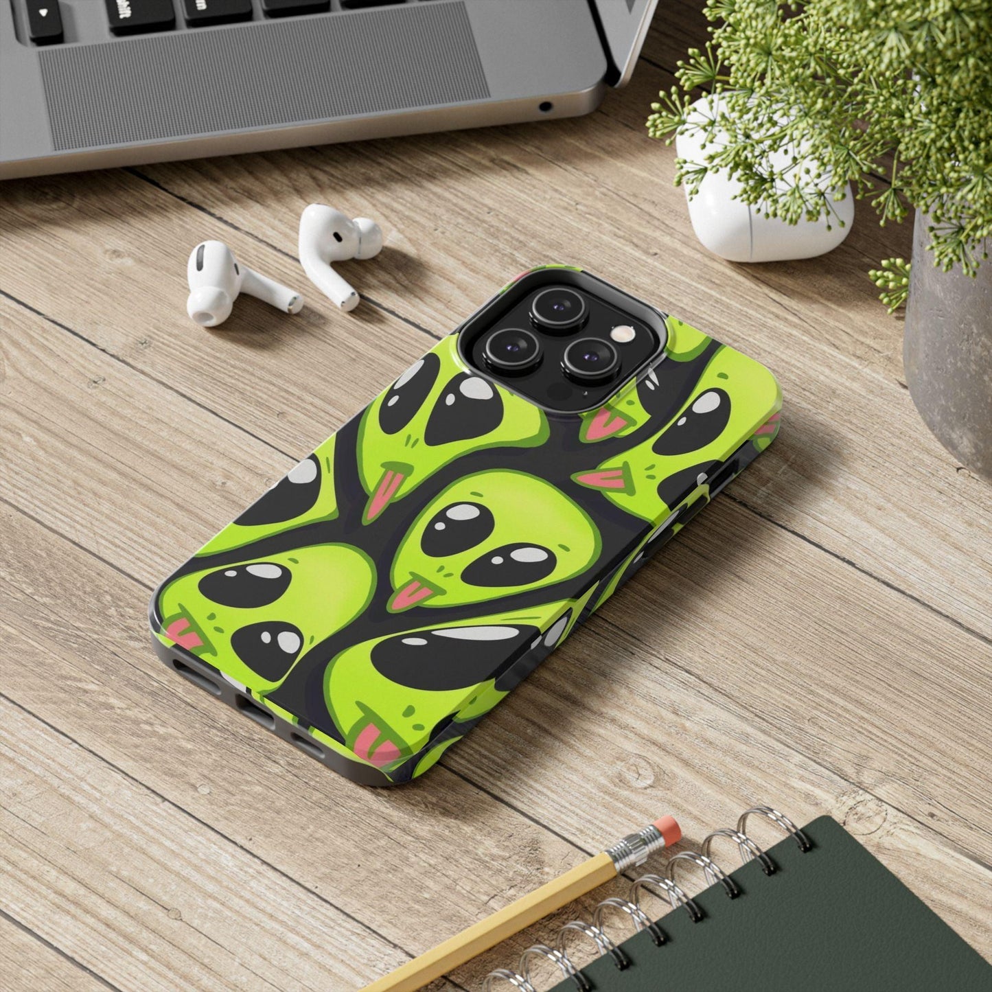 Alien Frenzy Tough iPhone Cases