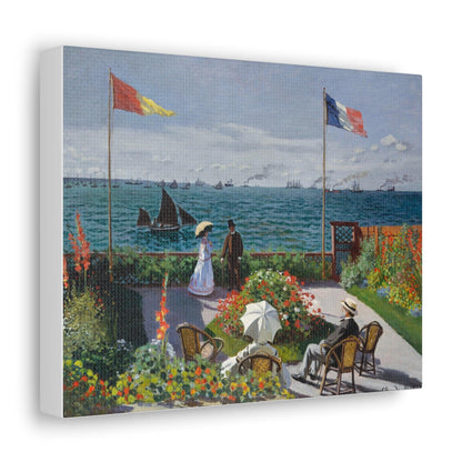 Garden at Sainte - Adresse by Claude Monet - Canvas Gallery Wraps