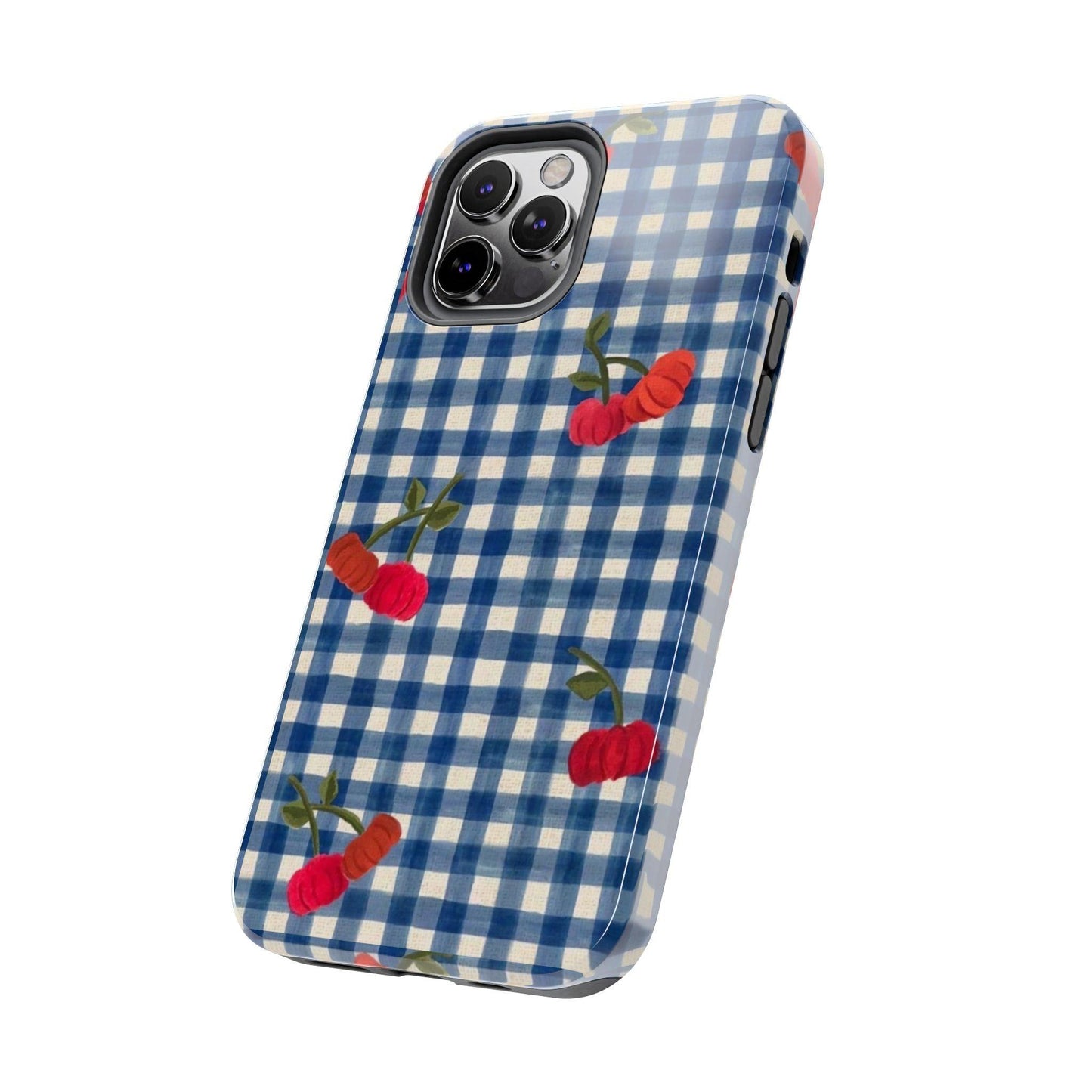 Charming Gingham Tough iPhone Cases