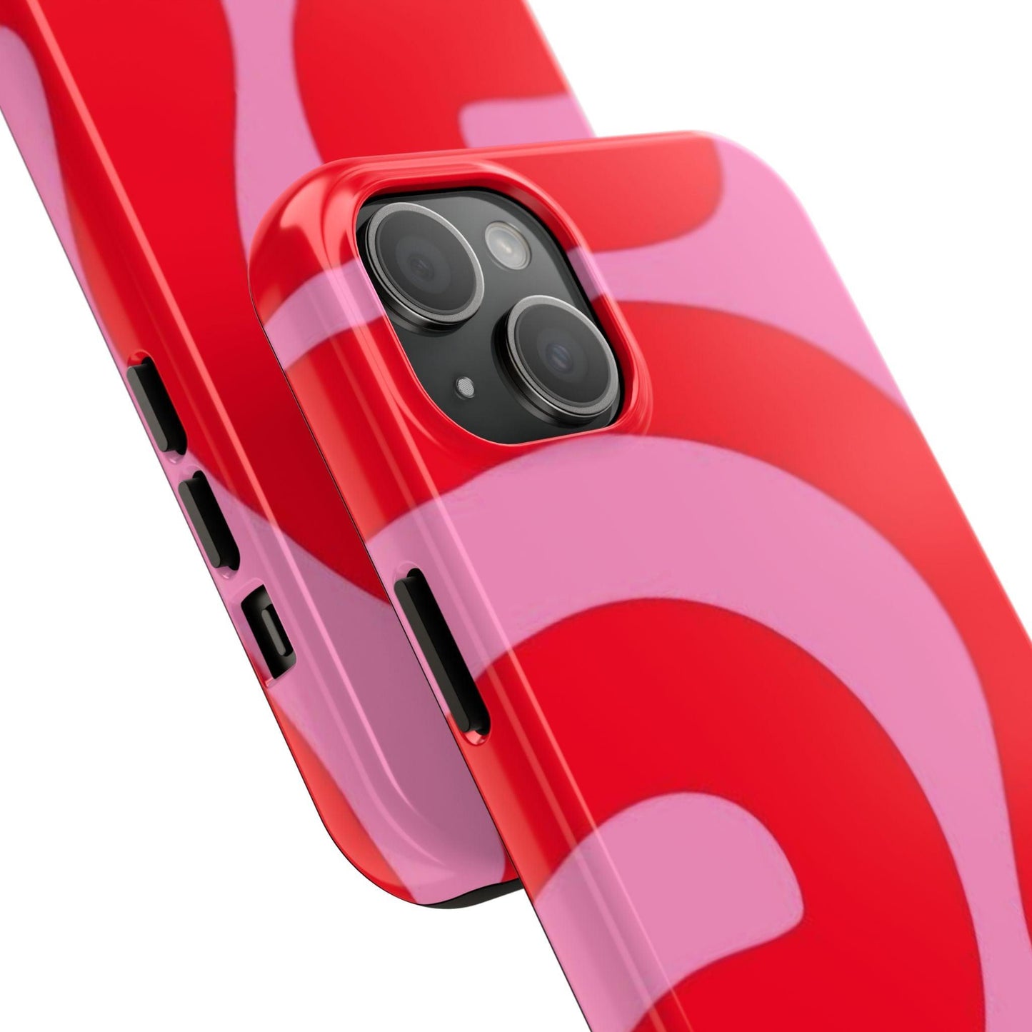 Pop Pink Swirls Tough iPhone Cases