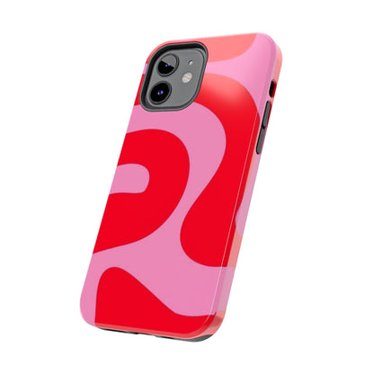 Pop Pink Swirls Tough iPhone Cases