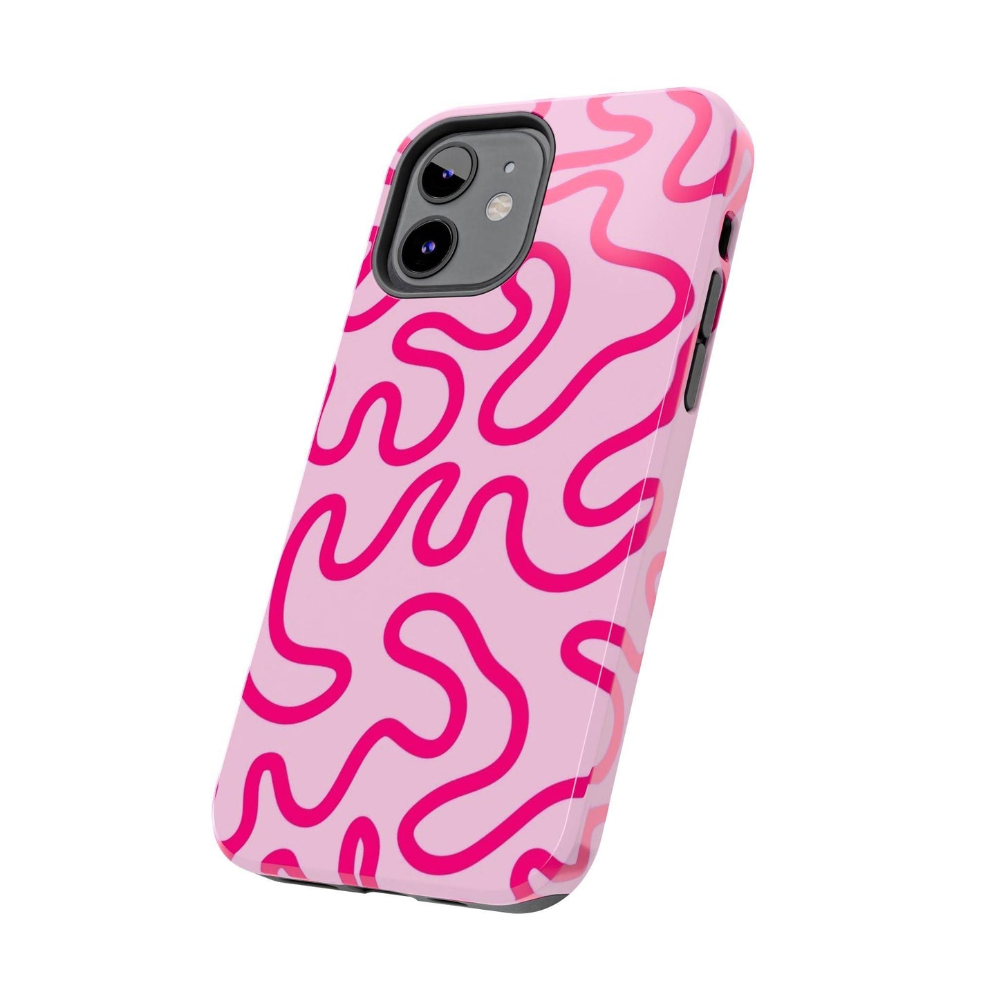 Pink Paradise Swirls Tough iPhone Cases