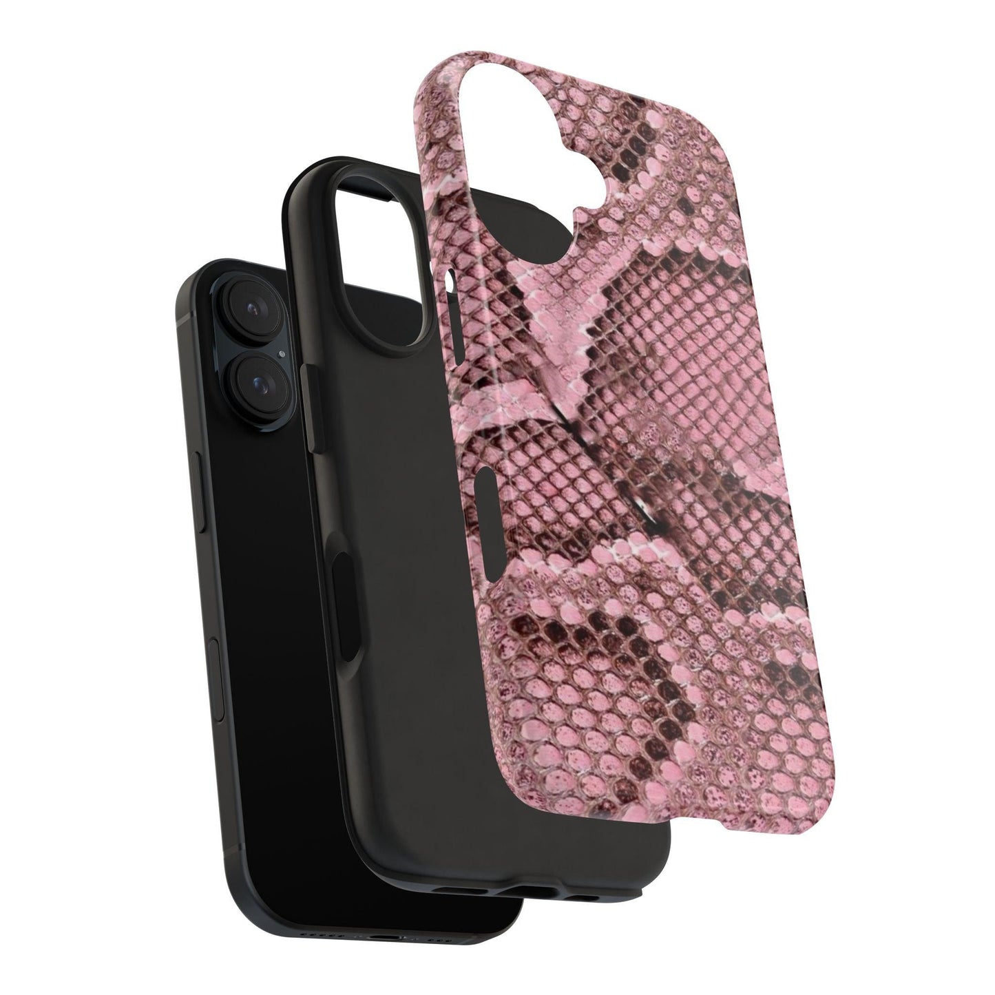 Pink Python Scales Tough iPhone Cases