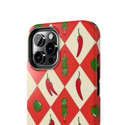 Red Chillies and Olives iPhone Cases