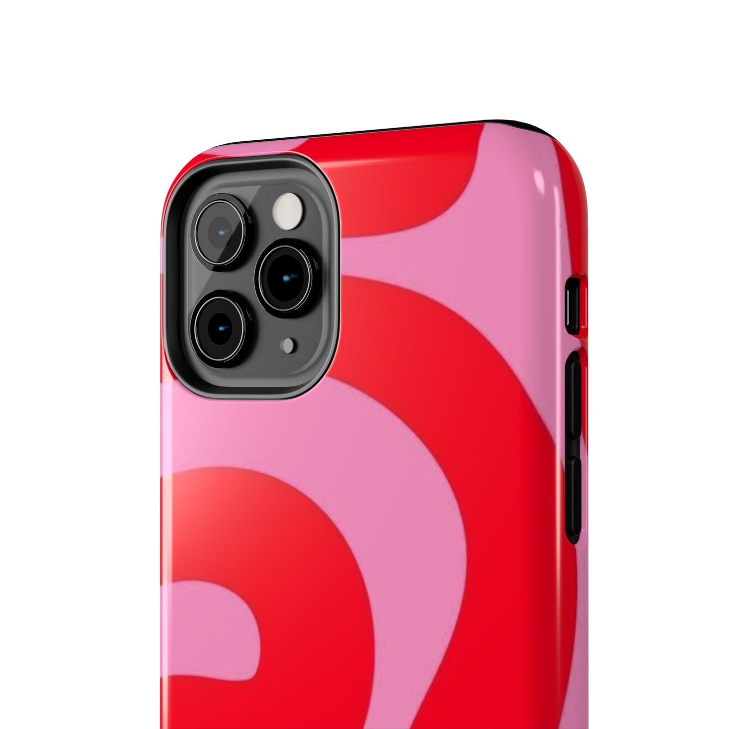 Pop Pink Swirls Tough iPhone Cases