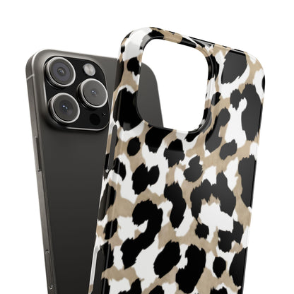 Savanna Noir Spots Slim iPhone Cases