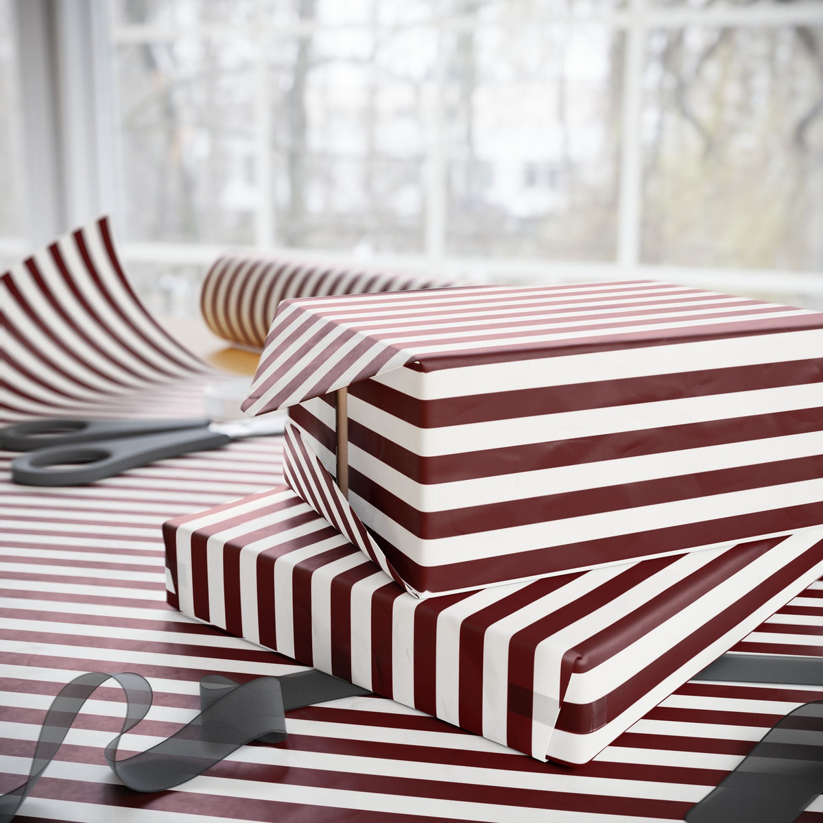 The Noël Stripe Gift Wrapping Paper Roll