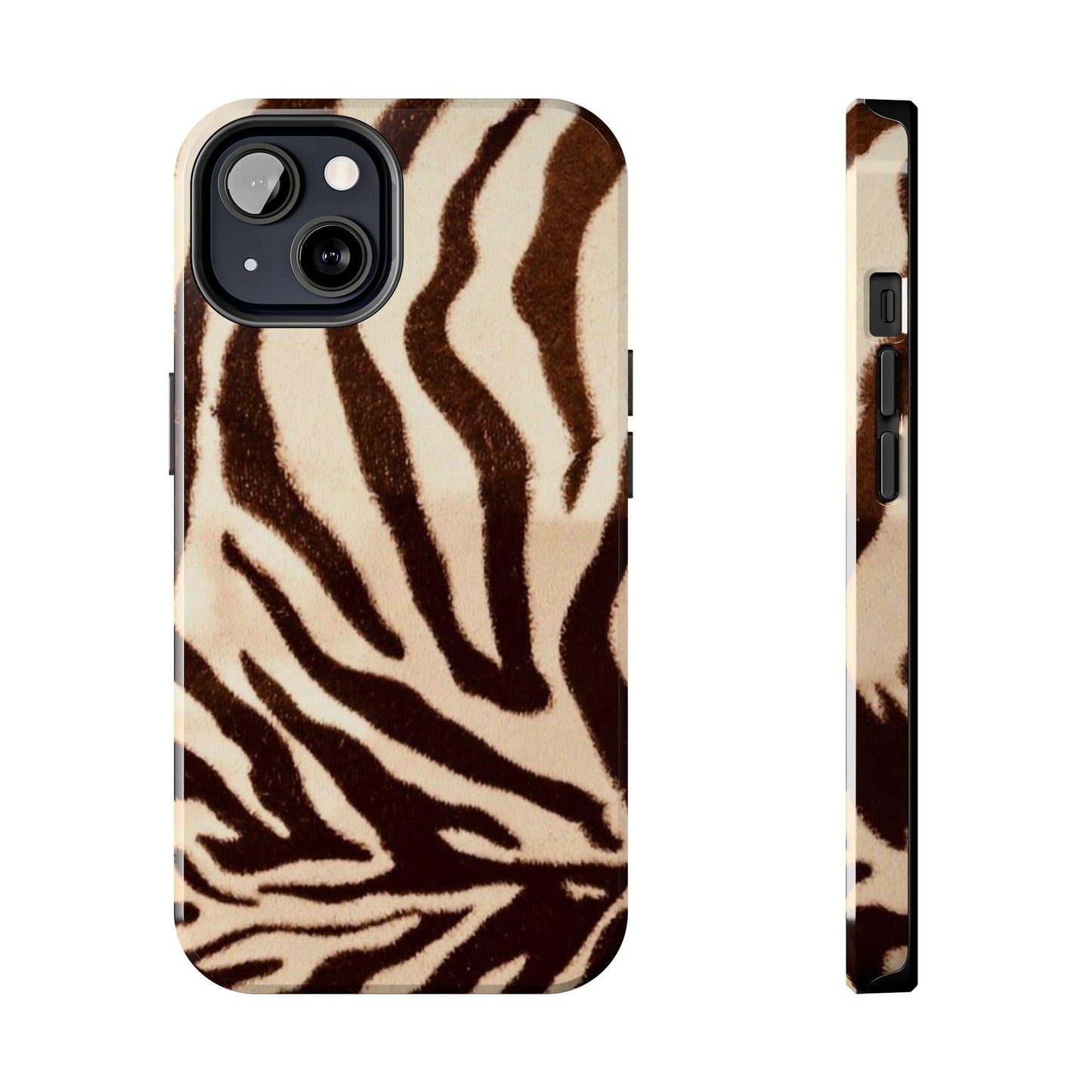 Taupe Twilights Stripe Tough iPhone Cases