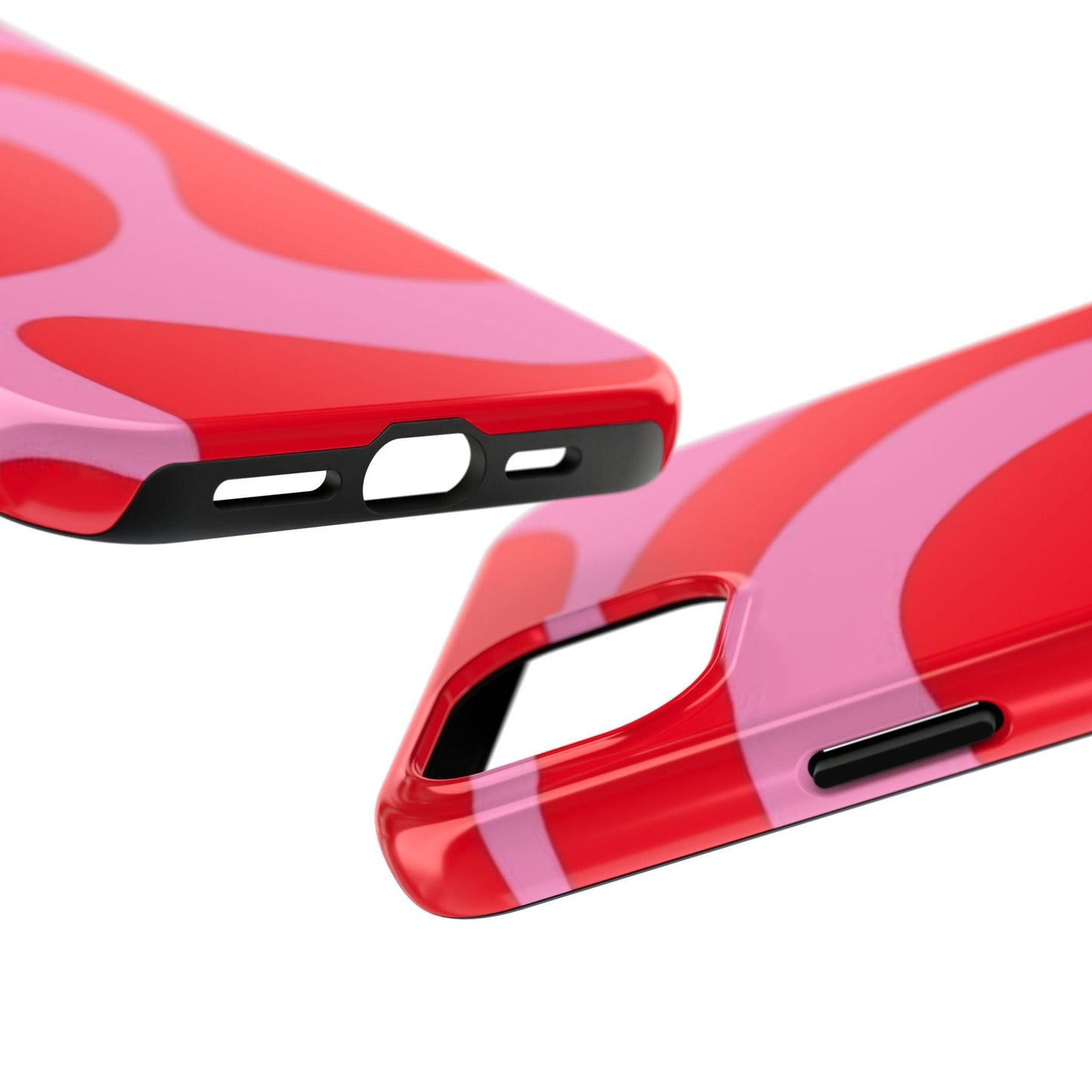 Pop Pink Swirls Tough iPhone Cases