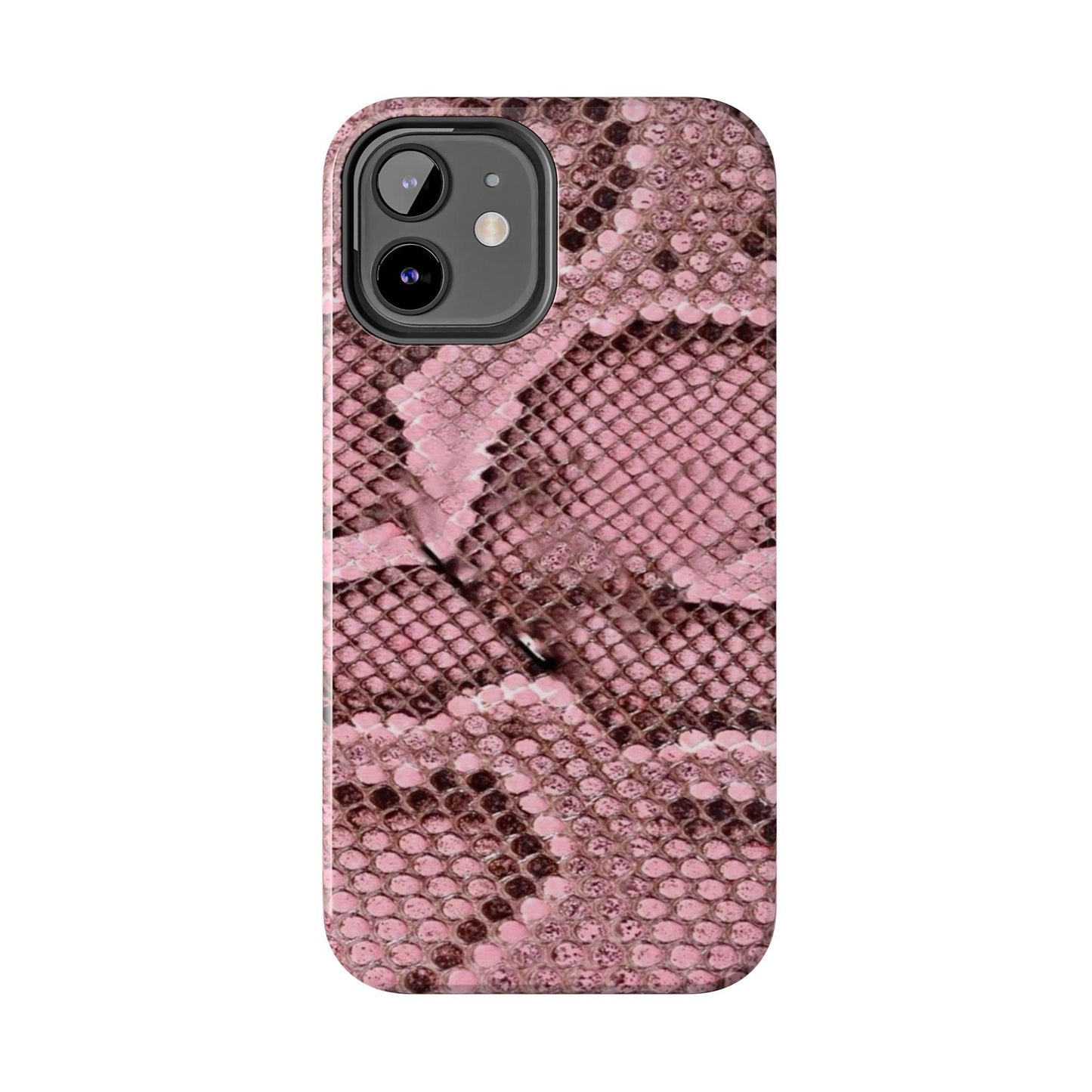 Pink Python Scales Tough iPhone Cases