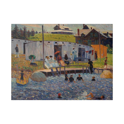 The Bathing Hour, Chester, Nova Scotia by William James Glackens - Matte Canvas, Stretched, 0.75"