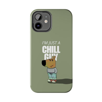 Chill Guy Meme Tough iPhone Cases