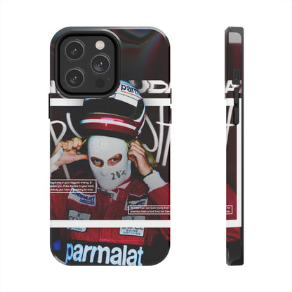 Racing-Inspired Tough Phone Case with Graffiti Design