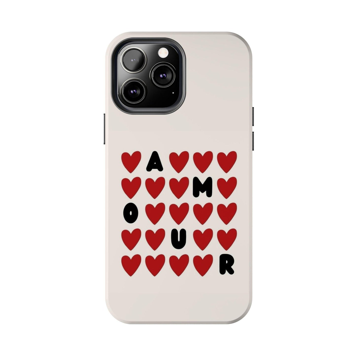 Amour Valentines Hearts Tough iPhone Cases