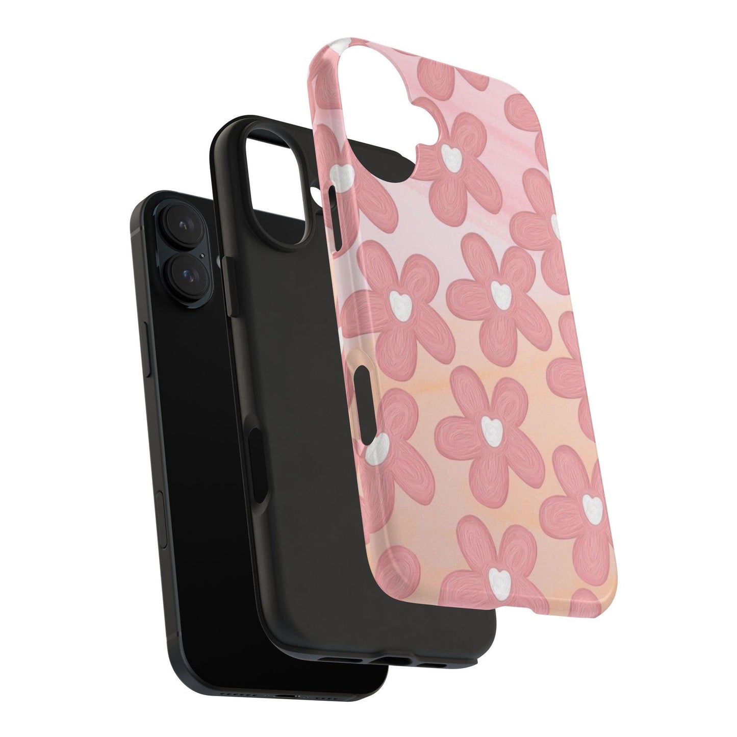 The Floral Hues Tough iPhone Cases