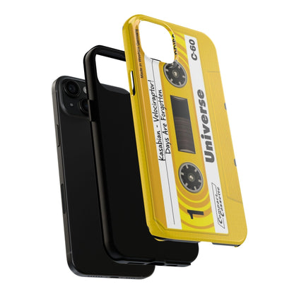 Retro Yellow Cassette Tape iPhone Cases