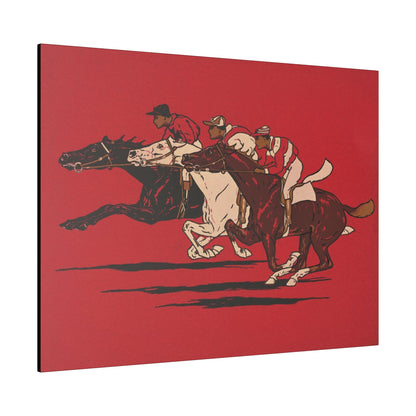 The Runners (1900), vintage horse racing illustration - Matte Canvas, Stretched, 0.75"