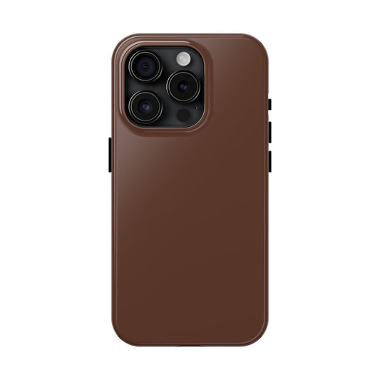 The Basics Coffee Brown iPhone Cases - The Basics Collection