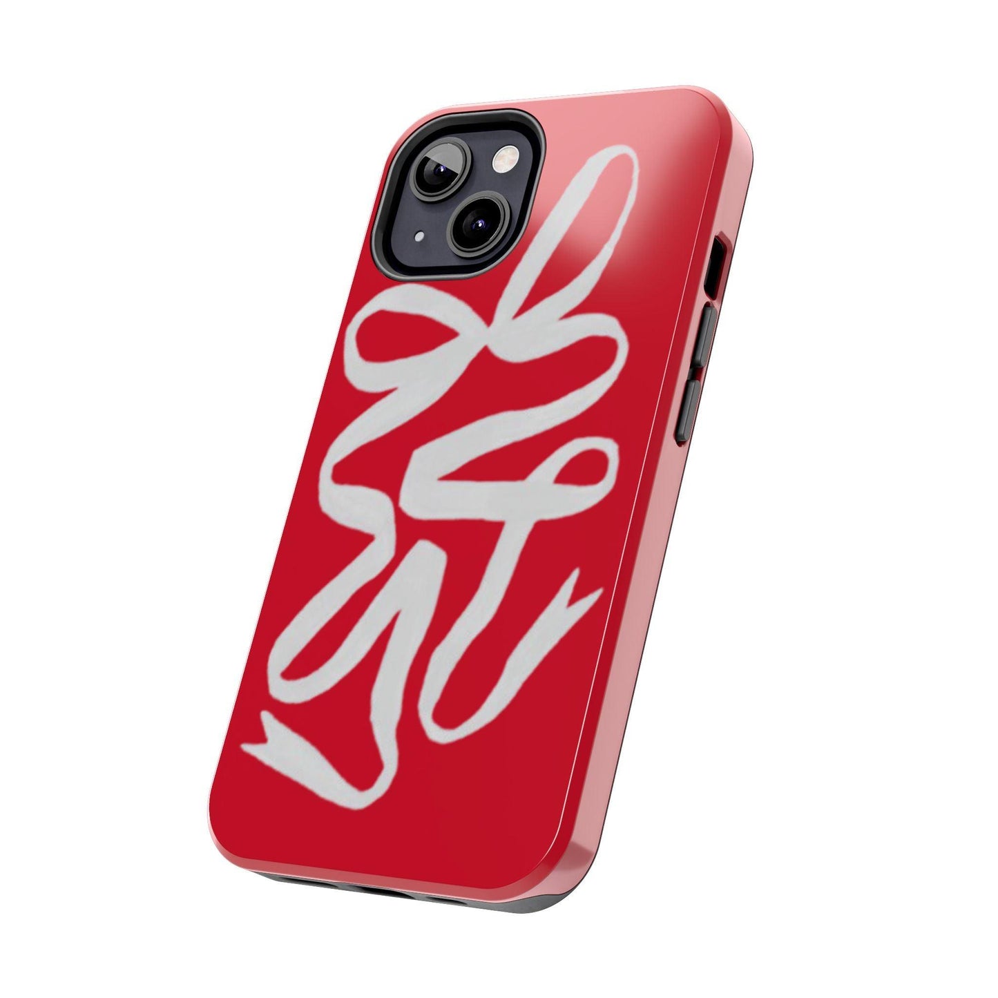 Bow Ribbon Red iPhone Cases