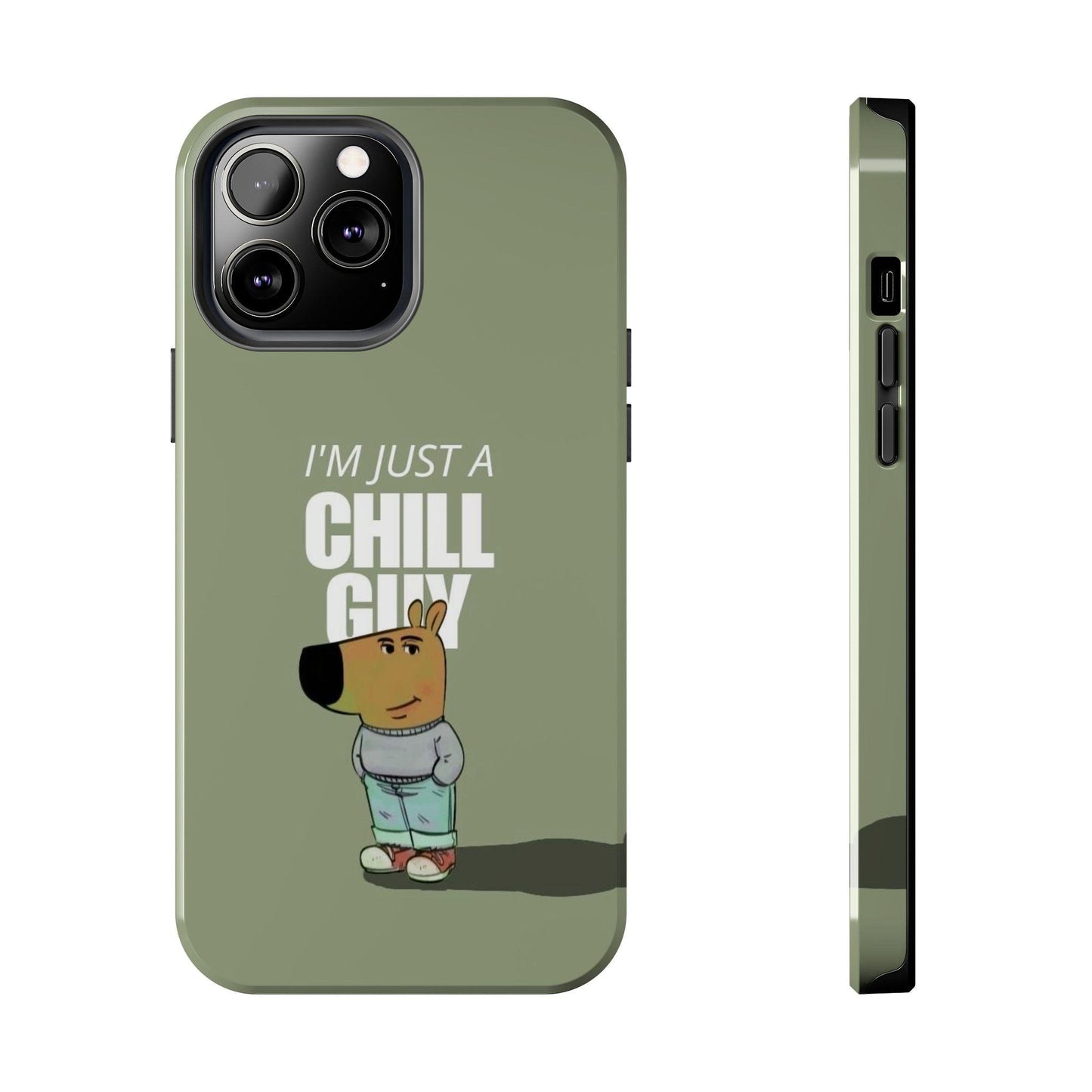 Chill Guy Meme Tough iPhone Cases