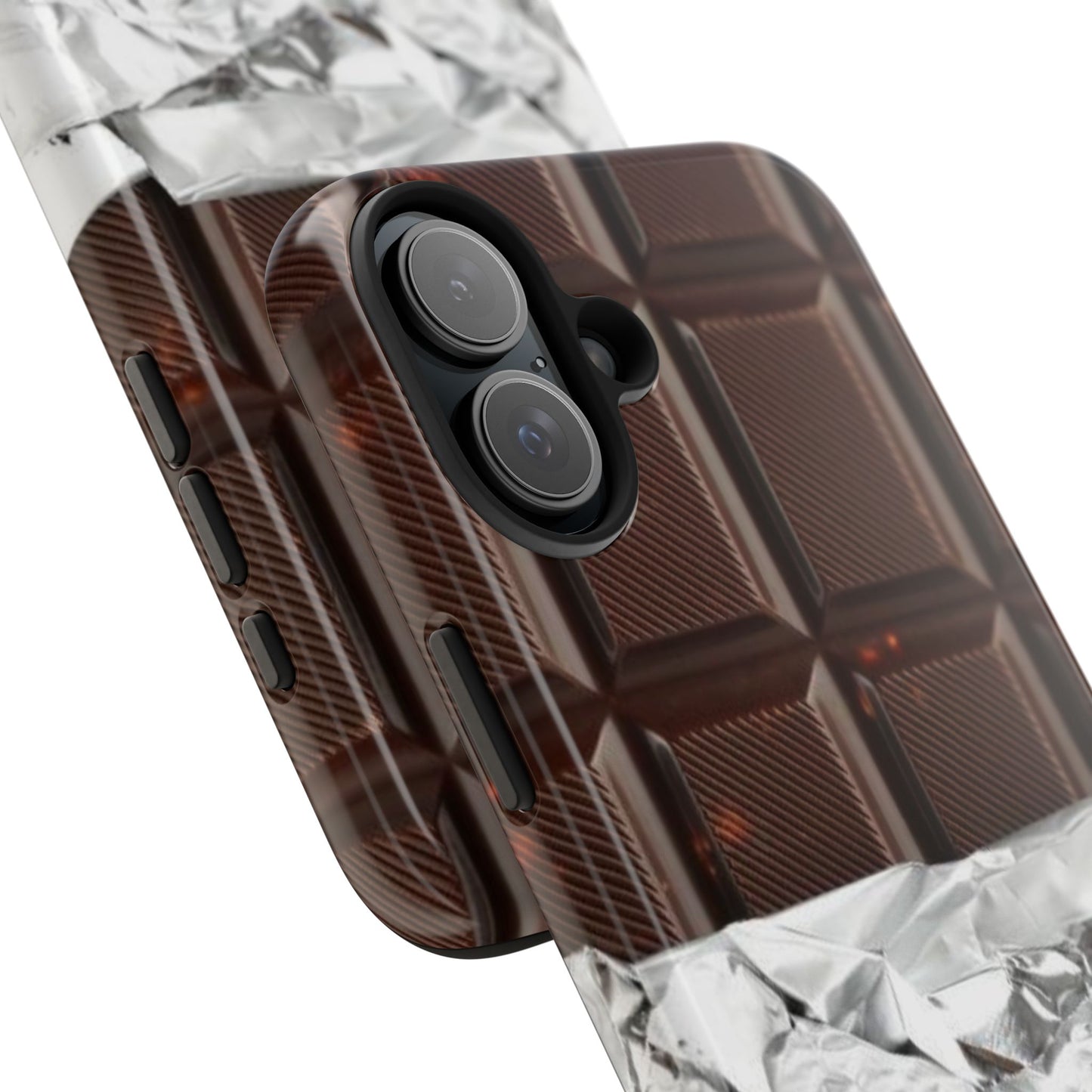 Chocolate with Silver Wrap iPhone Cases