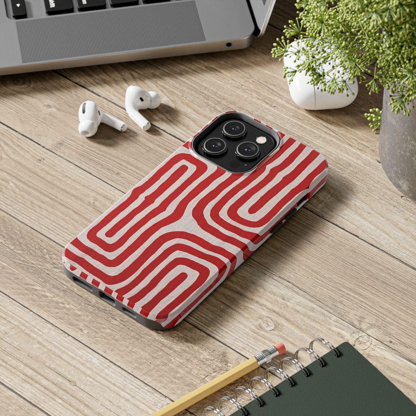 Scarlet Labyrinth Tough iPhone Cases