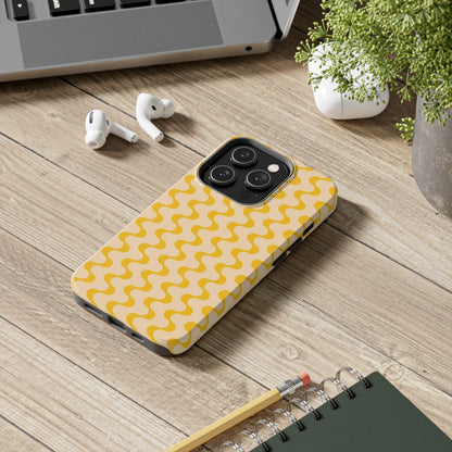 Yellow Dancing Dunes Tough iPhone Cases