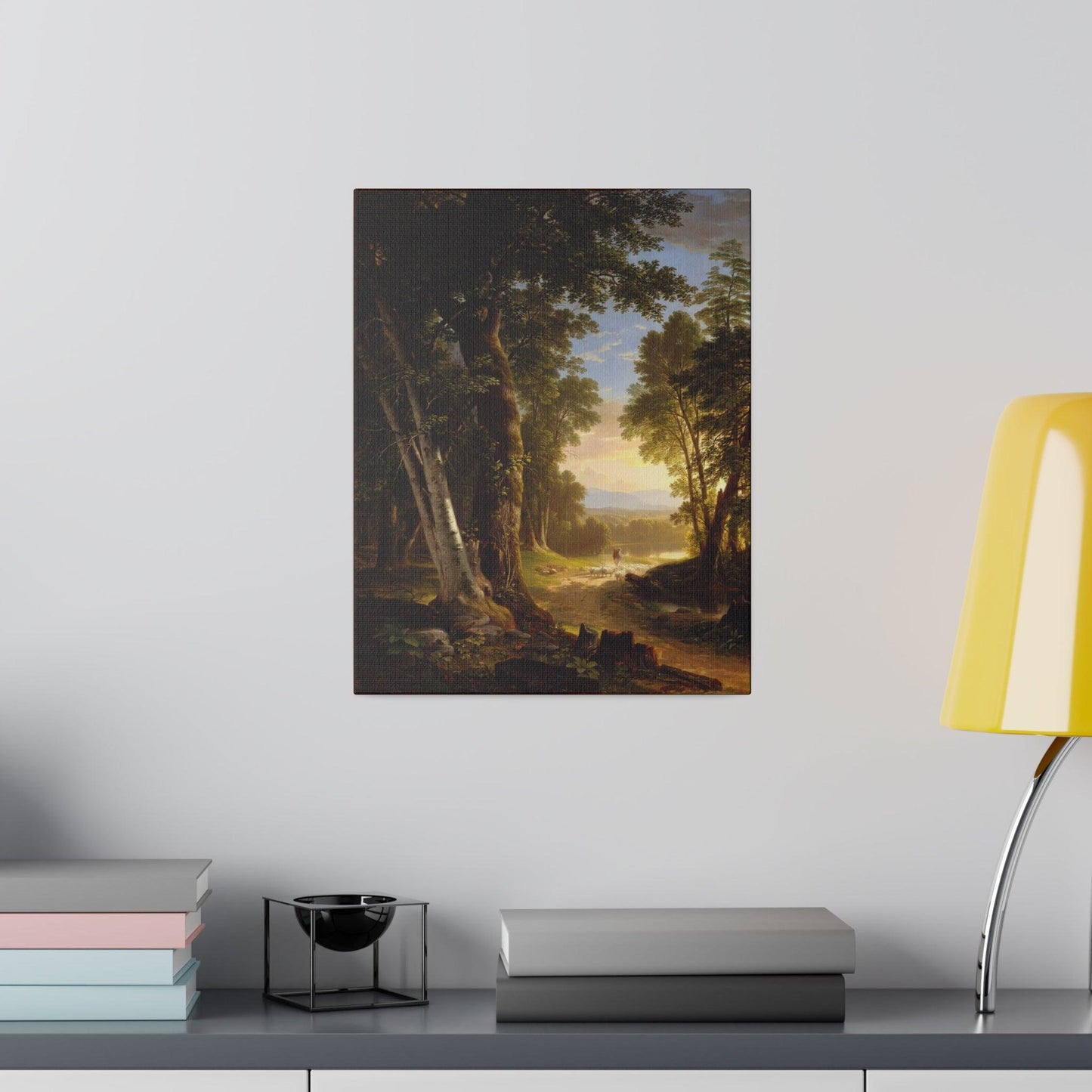 The Beeches by Asher Brown Durand on a Matte Canvas Stretched 0.75