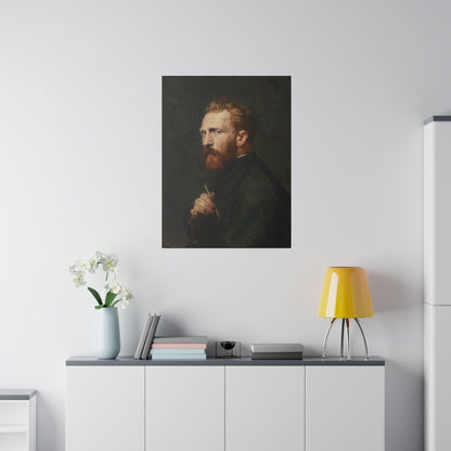 John Russell's Portrait of Vincent van Gogh (1886) - Matte Canvas, Stretched, 0.75"