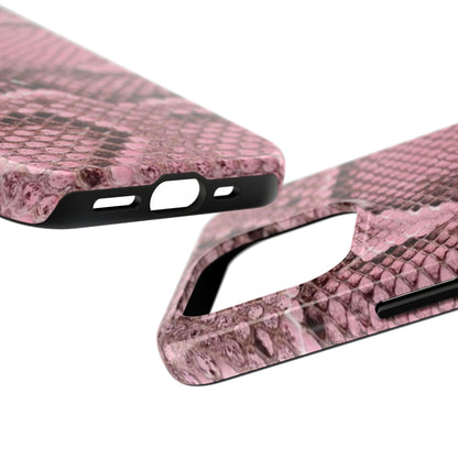 Pink Python Scales Tough iPhone Cases