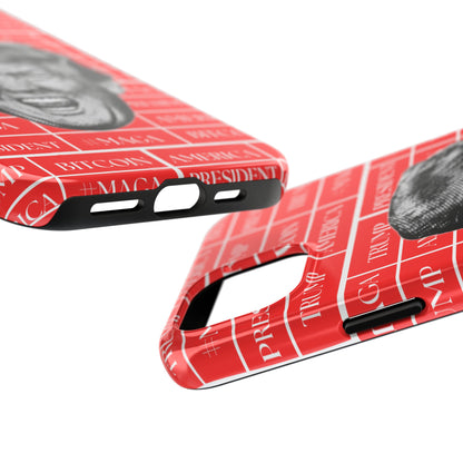 Bold Donald Trump Tough Phone Case - #MAGA & Bitcoin Design